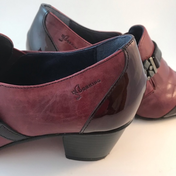 Beautiful Dorking Tirana Slip on Shoe. Size 37 Burgandy - Picture 8 of 11